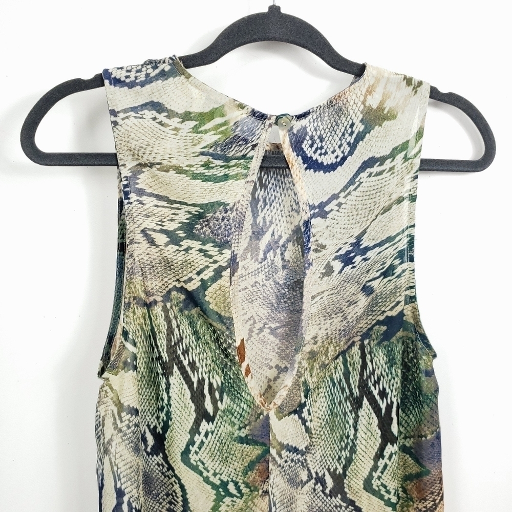 Show me your mumu sleeveless python print tunic size small - Picture 5 of 8